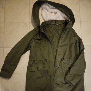 H&M Divided Parka - Olive Green - Women's size US 8
